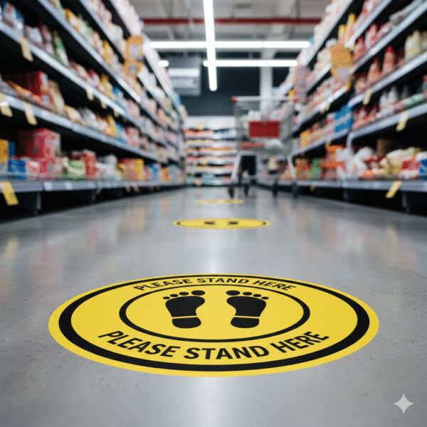 floor-stickers-retail-anti-slip Floor & Pavement Stickers Printing Cyprus (Anti-Slip R10/R11)