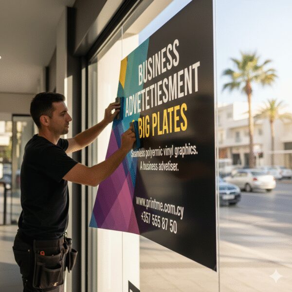 polymeric-vinyl-outdoor-window Monomeric Self-Adhesive Vinyl (SAV) Printing Cyprus